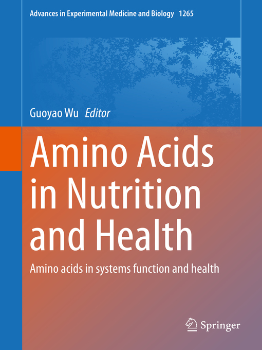 Title details for Amino Acids in Nutrition and Health by Guoyao Wu - Available
